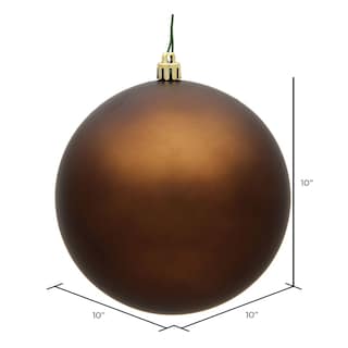 Foto 5 | Foto 5 | Adorno Navideño Vickerman Bola Plástica Mate Mocha De 10'' - Venta Internacional.