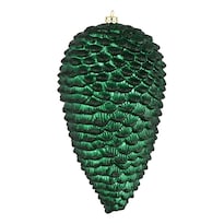 Adornos Navideños Vickerman Piña Con Brillo Verde Mate X10 - Venta Internacional.