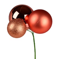 Juego De 2 Adornos De Bola Coral De 18'' Vickerman Para Navidad - Venta Internacional.