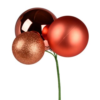 Foto 1 | Foto 1 | Juego De 2 Adornos De Bola Coral De 18'' Vickerman Para Navidad - Venta Internacional.