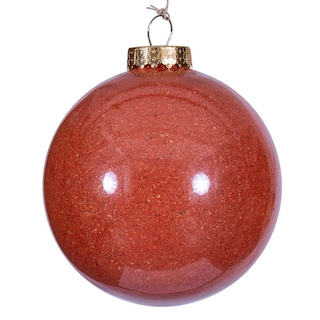 Foto 1 | Foto 1 | Adorno Navideño Vickerman Bola Naranja Rústica 6 Cm 2 Piezas - Venta Internacional.