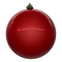 Adorno Vickerman Bola Perla Roja Uv Perforada 4.75 Cm Paquete De 4 - Venta Internacional.