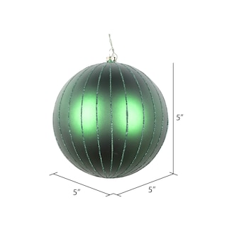 Foto 2 | Foto 2 | Adorno Navideño Vickerman Bola Verde Esmeralda Mate Con Brillo De 5 Pulgadas - Venta Internacional.