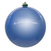 Adorno Vickerman Bola Perlada Azul Pastel Uv Perforada 4 75 Cm - Venta Internacional.