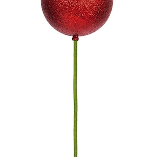 Foto 3 | Foto 3 | Varita De Adorno Vickerman Con Bola Brillante Roja De 4 Cm 6/paquete - Venta Internacional.