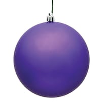 Adorno Vickerman Bola Mate Morada 6 Cm Paquete De 4 Irrompibles - Venta Internacional.
