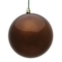 Adorno Vickerman Bola De Caramelo Mocha 4.75 Cm Paquete De 4 Irrompibles - Venta Internacional.