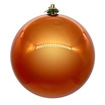 Adorno Vickerman Perla Naranja Brillante Con Agujero Uv Bola X12 - Venta Internacional.