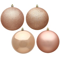 Juego De Adornos Vickerman Bola De 4.75 Cm Acabado Oro Rosa X4 - Venta Internacional.