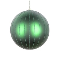 Adorno Navideño Bola Verde Esmeralda Mate Con Purpurina 6 Cm - Venta Internacional.