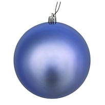 Bola Decorativa Vickerman Azul Pastel Brillante 12 Unidades 12 Cm - Venta Internacional.