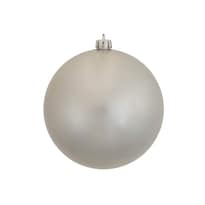 Bola De Adorno Navideño Vickerman Caramelo Plateado 8 Cm - Venta Internacional.