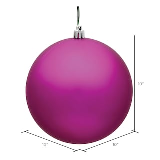 Foto 2 | Foto 2 | Adorno Bola Vickerman 10 Cm Fucsia Mate De Plástico Irrompible - Venta Internacional.