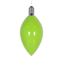 Adorno Vickerman Bombilla C9 Esmaltada Verde Claro 15 5 Cm - Venta Internacional.