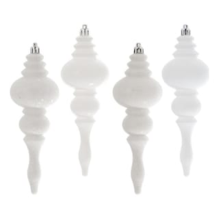 Foto 1 | Foto 1 | Adornos Finial Vickerman Juego De 8 Plásticos Blancos Con 4 Acabados - Venta Internacional.