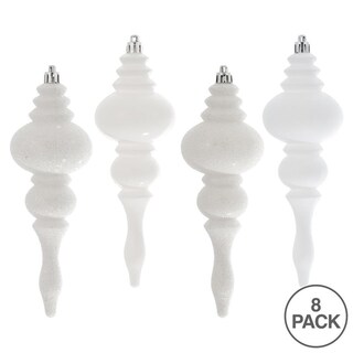 Foto 2 | Foto 2 | Adornos Finial Vickerman Juego De 8 Plásticos Blancos Con 4 Acabados - Venta Internacional.