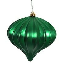 Set De 3 Adornos Navideños Vickerman Cebolla Mate Verde - Venta Internacional.