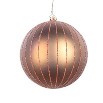 Adorno Navideño Vickerman Bola Brillante Mate Mocha X4 - Venta Internacional.
