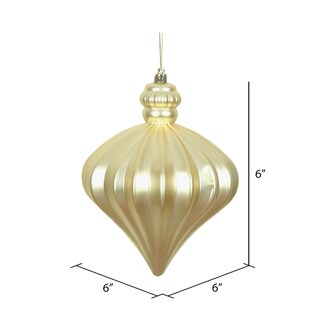 Foto 2 | Foto 2 | Adorno Navideño Vickerman Cebolla Mate Champagne De 6 Pulgadas - Venta Internacional.