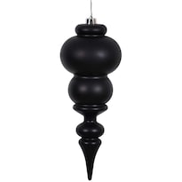 Adorno Navideño Vickerman En Negro Mate De 14'' Con Punta - Venta Internacional.