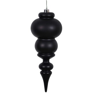 Foto 1 | Foto 1 | Adorno Navideño Vickerman En Negro Mate De 14'' Con Punta - Venta Internacional.
