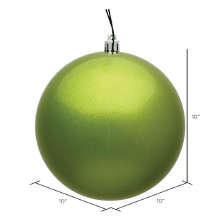 Foto 2 | Foto 2 | Adorno Bola De Caramelo Verde Limón Vickerman 10 Cm De Plástico Irrompible - Venta Internacional.