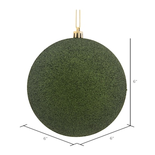 Foto 2 | Foto 2 | Adorno Bola Brillante Verde Musgo Vickerman 6 Cm Paquete De 4 - Venta Internacional.