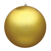 Adorno Navideño Vickerman Bola Gigante Mate Dorada De 20'' - Venta Internacional.