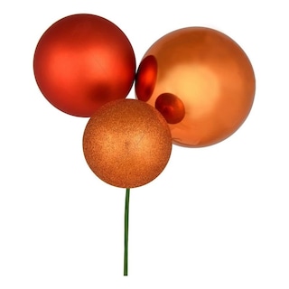 Foto 1 | Foto 1 | Adorno De Bola Naranja Brillante Vickerman 18'' Para Navidad - Venta Internacional.