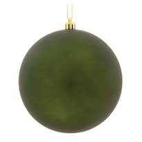 Adorno Vickerman Bola Verde Musgo Mate 6 Cm Paquete De 4 - Venta Internacional.