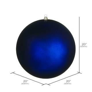 Foto 2 | Foto 2 | Adorno Navideño Bola Gigante Azul Medianoche Mate Vickerman 20'' - Venta Internacional.