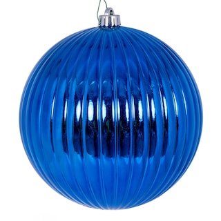 Foto 1 | Foto 1 | Adorno Vickerman Bola Azul Brillante Con Línea 8 Cm 1 Por Bolsa - Venta Internacional.