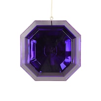 Adorno Vickerman Brillo Con Joya Cuadrada Morada 6 Cm 2 Piezas - Venta Internacional.