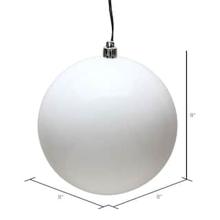 Foto 2 | Foto 2 | Adorno Bola De Caramelo Blanca Vickerman 8cm De Plástico Irrompible - Venta Internacional.