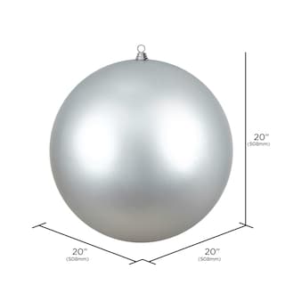 Foto 2 | Foto 2 | Adorno Navideño Bola Gigante Vickerman Plata Mate 20 Cm - Venta Internacional.