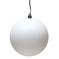 Adorno Vickerman Bola De Caramelo Blanca De 12 Cm De Plástico Irrompible - Venta Internacional.