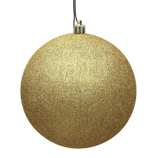 Foto 1 | Foto 1 | Bola De Adorno Navideño Vickerman Con Purpurina Dorada Paquete De 4 6 Cm - Venta Internacional.