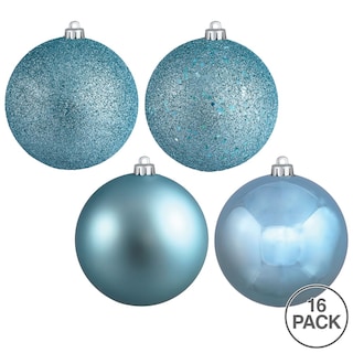 Foto 3 | Foto 3 | Juego De Adornos Vickerman 3'' Azul Bebé Con 4 Acabados 16 Unidades - Venta Internacional.