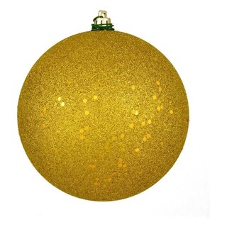 Foto 1 | Foto 1 | Adorno Vickerman Bola Medallón Dorada De Lentejuelas 10 Cm Irrompible - Venta Internacional.