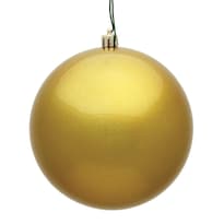 Adorno Navideño Bola De Caramelo Dorada Vickerman 12 Cm Irrompible - Venta Internacional.