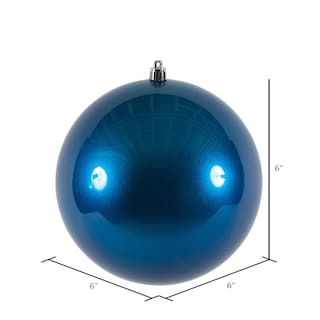 Foto 6 | Foto 6 | Adornos Vickerman N591502dcv Bola De Caramelo 6 Cm Azul (4/unidad) - Venta Internacional.