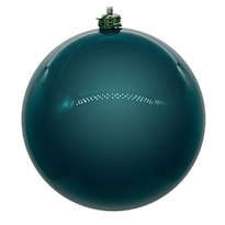 Adorno Vickerman Bola Perla Verde Azulado Oscuro Con Orificio Uv De 10 Cm - Venta Internacional.