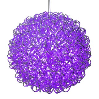 Foto 1 | Foto 1 | Esfera En Espiral De Led Vickerman Morada Plateada De 18'' - Venta Internacional.