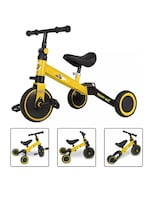 Bicicleta De Equilibrio Infantil 3 En 1 Con Pedales Amarillo