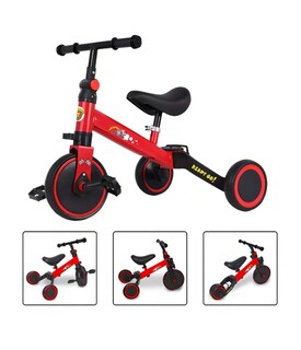 Foto 1 | Foto 1 | Bicicleta De Equilibrio Infantil 3 En 1 Con Pedales Rojo