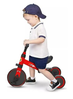 Foto 2 | Foto 2 | Bicicleta De Equilibrio Infantil 3 En 1 Con Pedales Rojo