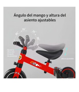 Foto 4 | Foto 4 | Bicicleta De Equilibrio Infantil 3 En 1 Con Pedales Rojo