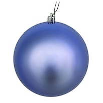 Adorno Vickerman Bola Brillante Color Azul Periwinkle De 6 Cm Paquete De 4 - Venta Internacional.