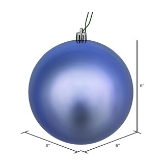 Foto 2 | Foto 2 | Adorno Vickerman Bola Brillante Color Azul Periwinkle De 6 Cm Paquete De 4 - Venta Internacional.