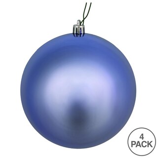 Foto 3 | Foto 3 | Adorno Vickerman Bola Brillante Color Azul Periwinkle De 6 Cm Paquete De 4 - Venta Internacional.